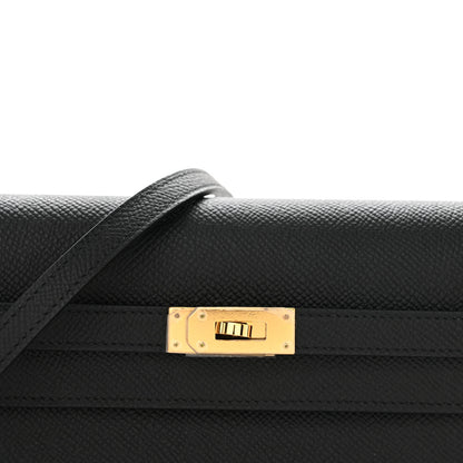 Hermes Epsom Kelly Wallet To Go Black 7 of 10