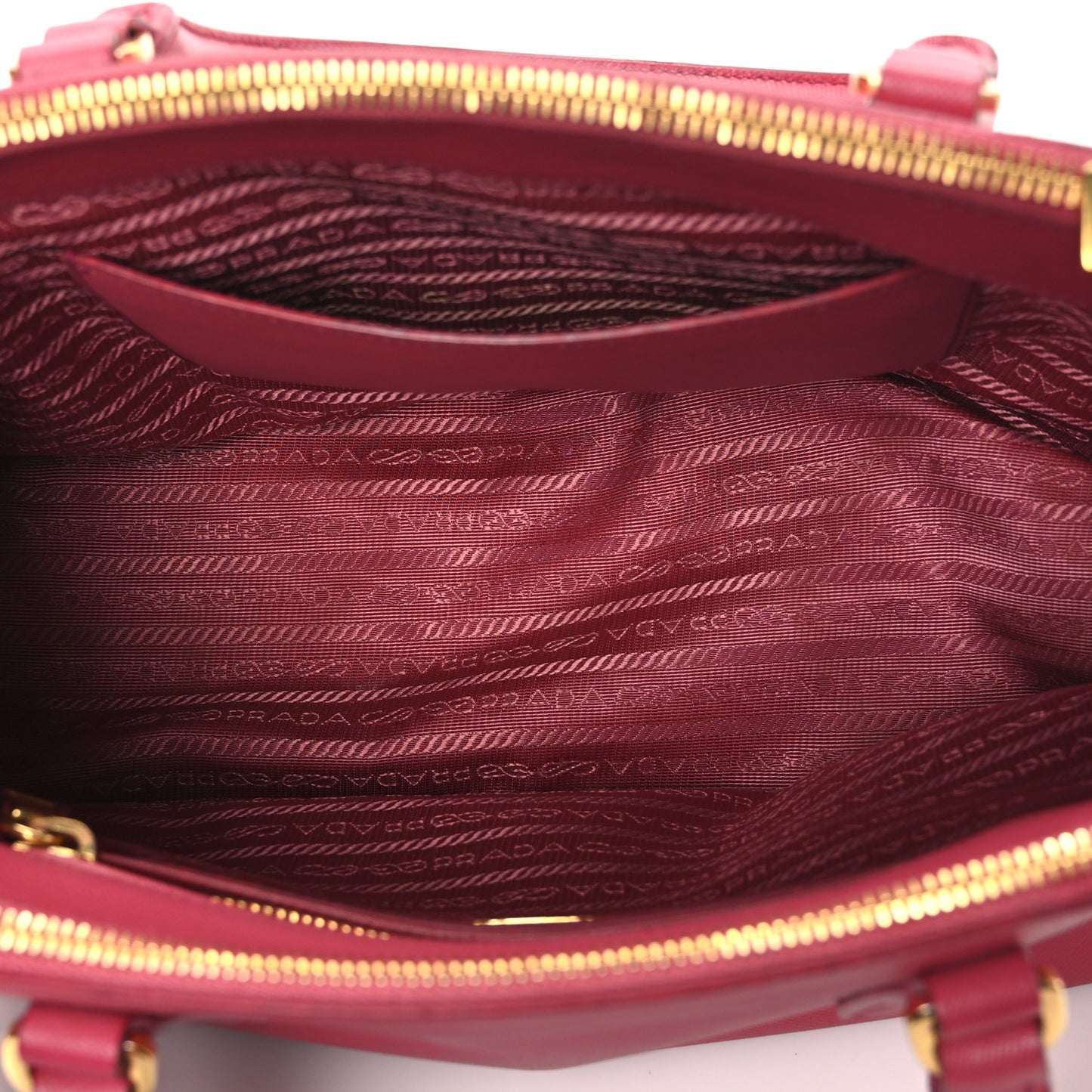 Saffiano Medium Galleria Double Zip Tote Peonia