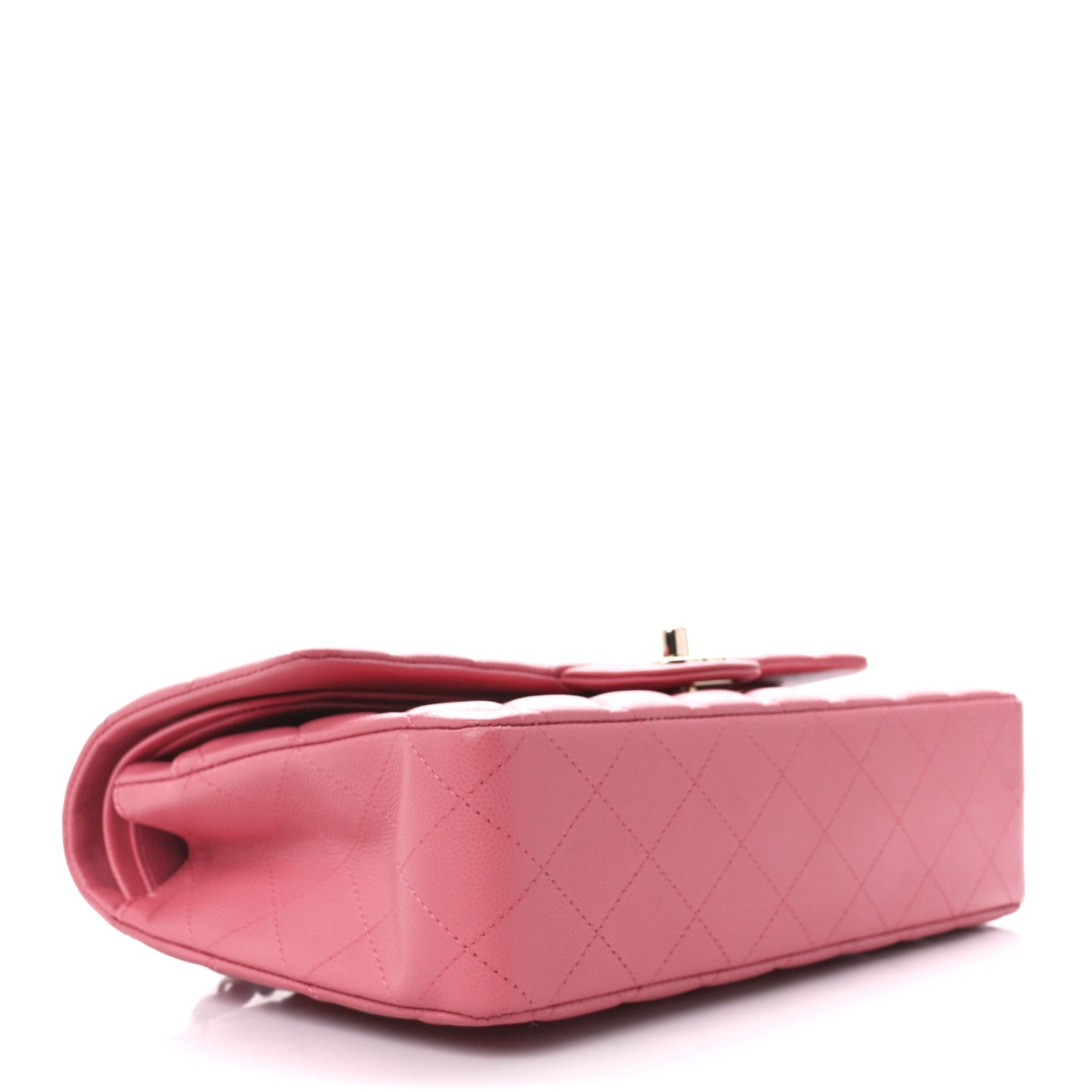 Chanel Caviar Quilted Medium Double Flap Pink 4 of 13