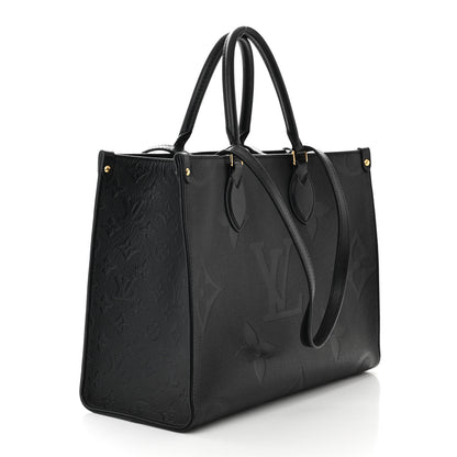 Louis Vuitton Empreinte Monogram Giant OnTheGo MM Black 3 of 10