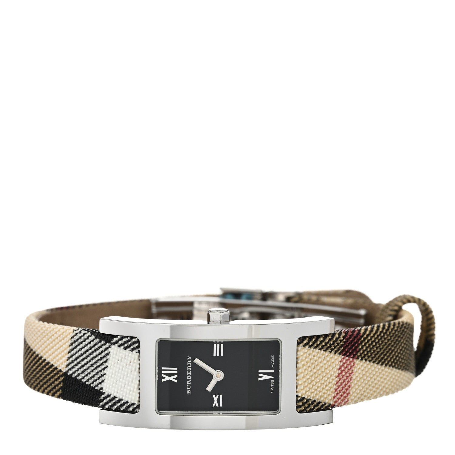 Burberry Stainless Steel Calfskin 18mm Heritage Nova Check Quartz Watch Black BU1009 2 of 4