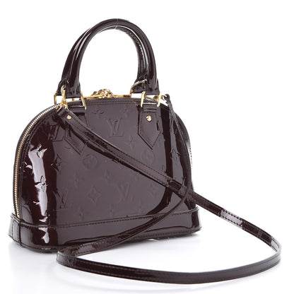 Louis Vuitton Vernis Alma BB Amarante 3 of 7