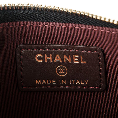 Chanel Lambskin Quilted Classic Zip Pouch Black 6 of 7