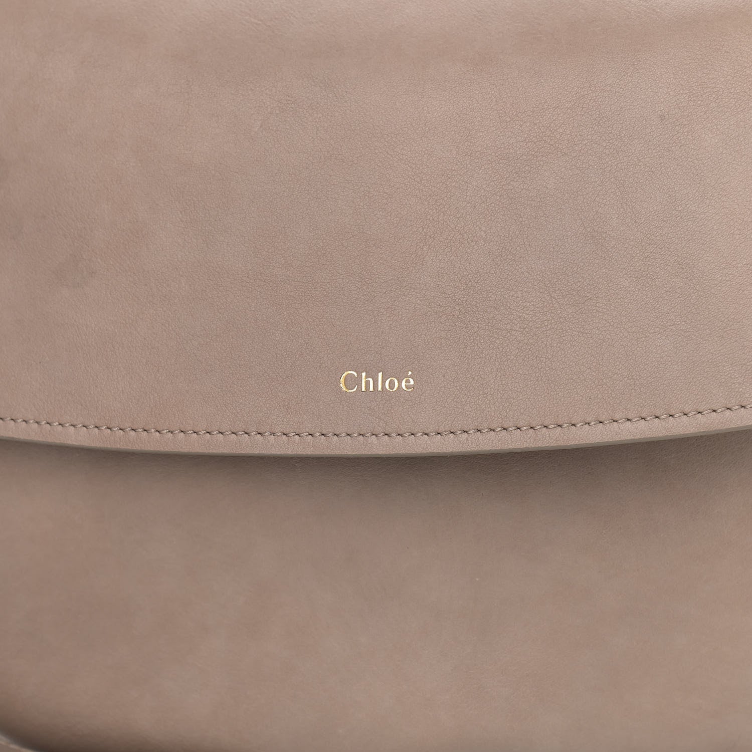 Chloe Grain Calfskin Kiss Hobo Motty Grey 9 of 9