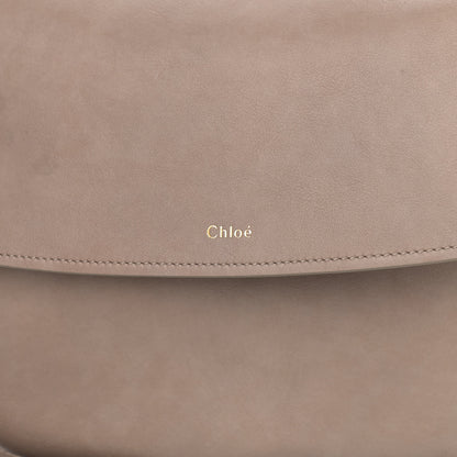 Chloe Grain Calfskin Kiss Hobo Motty Grey 9 of 9