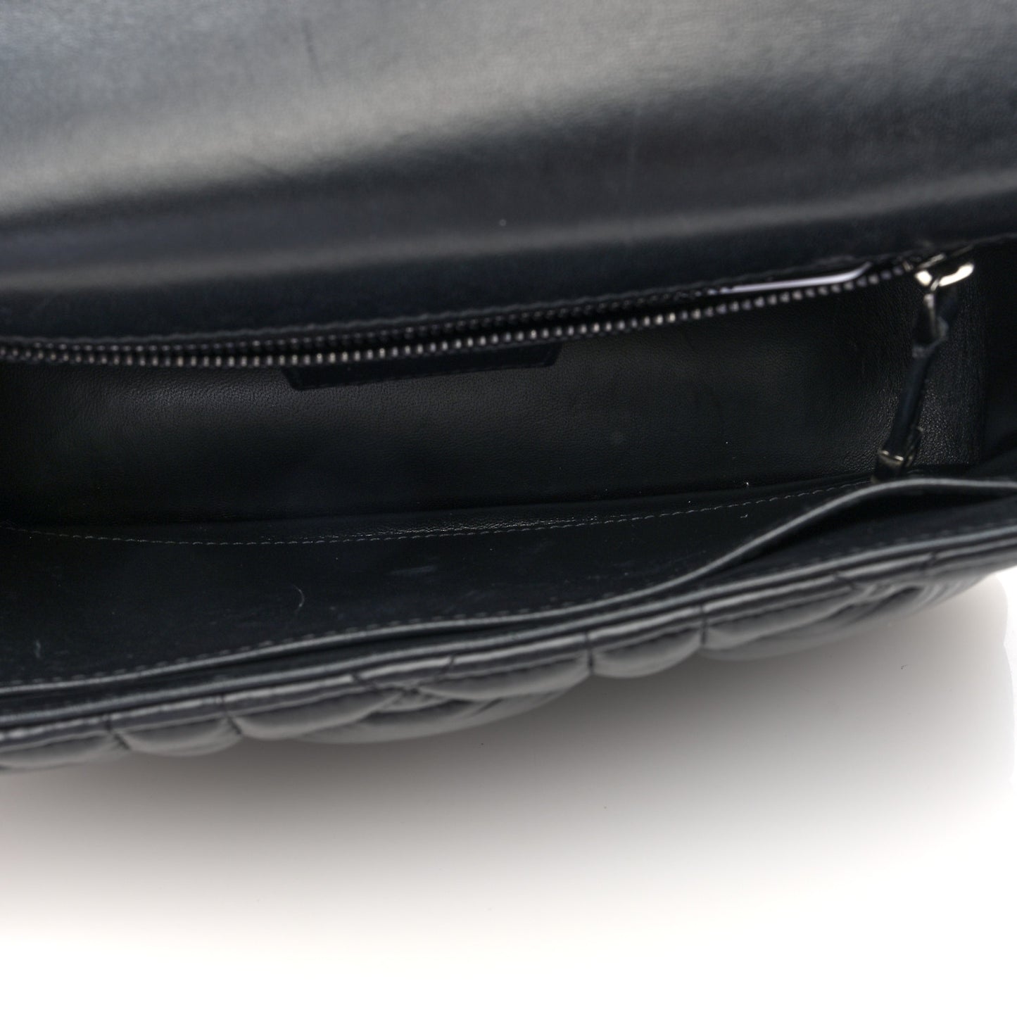 Calfskin Macrocannage Medium Caro Bag Black