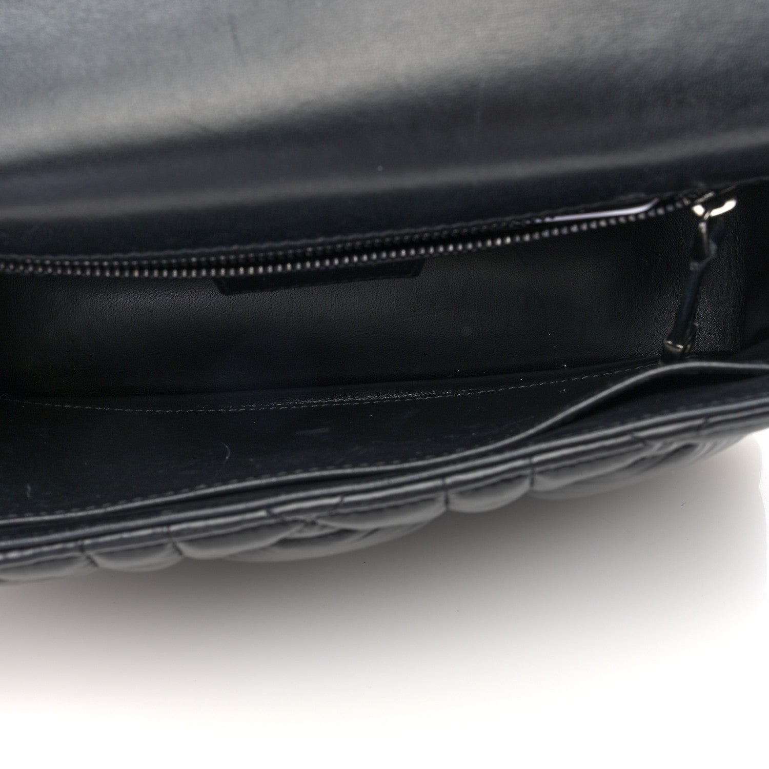Christian Dior Calfskin Macrocannage Medium Caro Bag Black 5 of 10