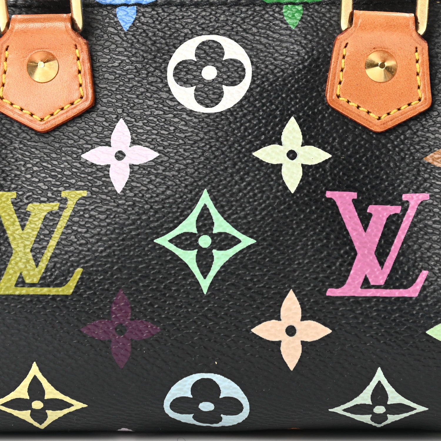 Louis Vuitton Monogram Multicolor Mini Sac HL Speedy Black 6 of 12