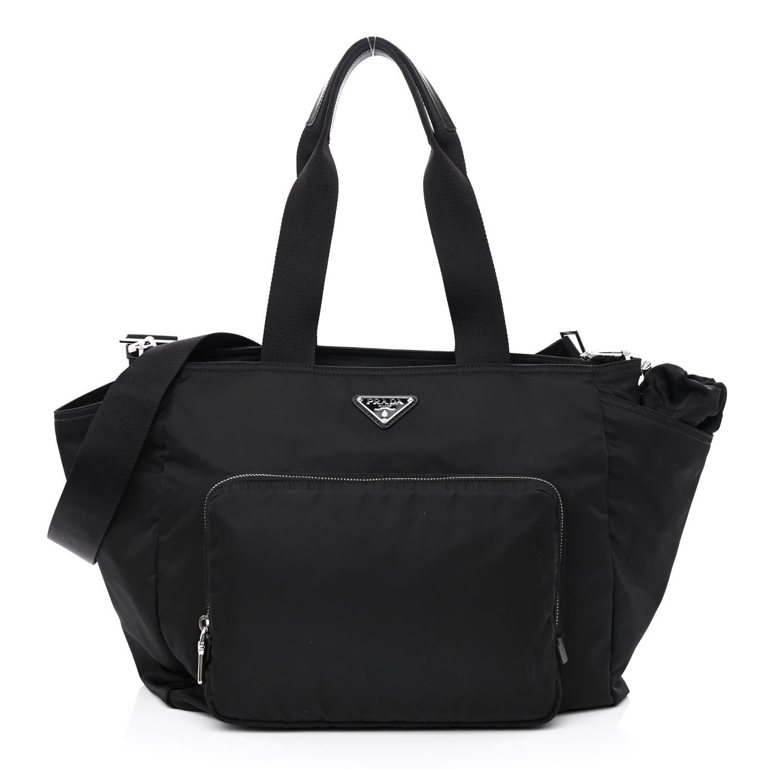 Prada Nylon Vela Baby Bag Black 3 of 13