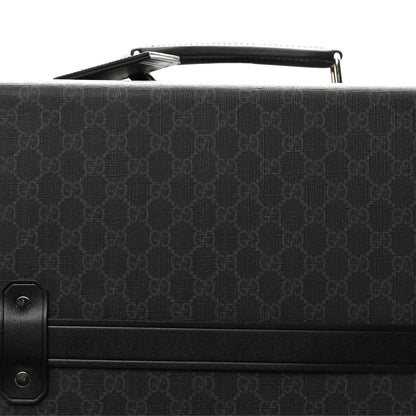 Gucci GG Supreme Monogram Medium Globe-Trotter Suitcase Black 11 of 24