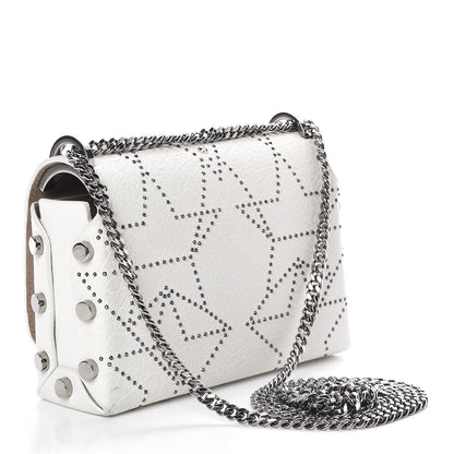 Jimmy Choo Lambskin Studded Star Lockett Petite Crossbody Bag Chalk 3 of 10