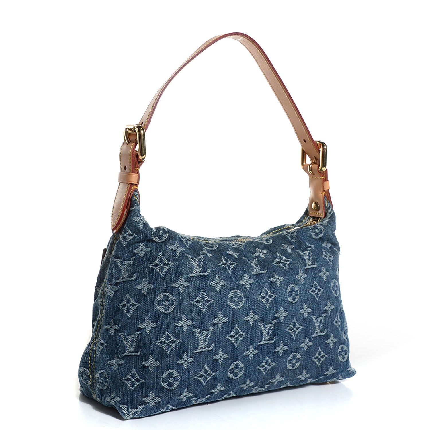 Louis Vuitton Monogram Denim Baggy PM Blue 3 of 7