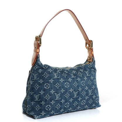 Louis Vuitton Monogram Denim Baggy PM Blue 3 of 7