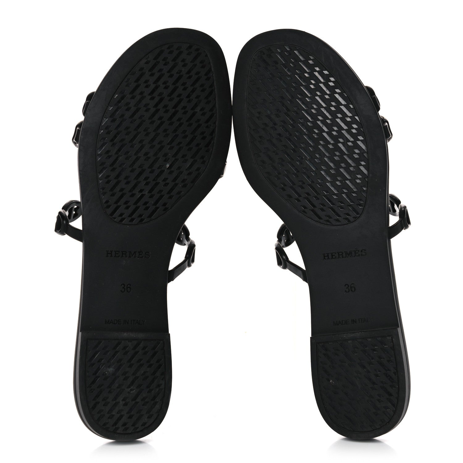 Hermes TPU Rivage Sandals 36 Black 5 of 11
