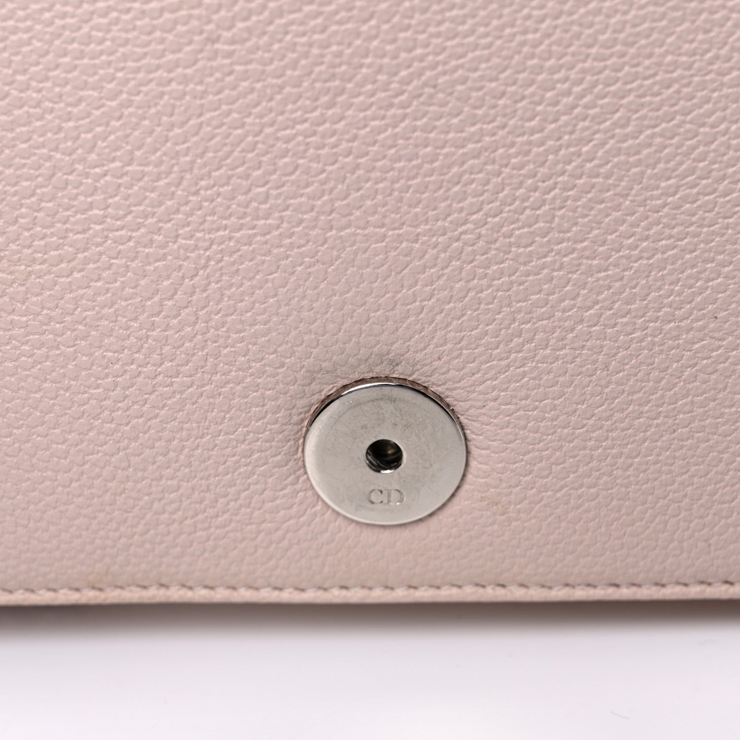 Christian Dior Grained Calfskin Diorama Wallet on Chain Pouch Rose Poudre 17 of 23