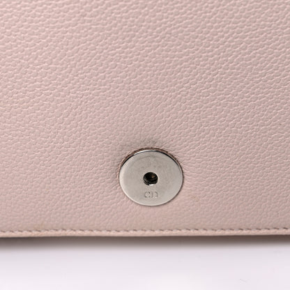 Christian Dior Grained Calfskin Diorama Wallet on Chain Pouch Rose Poudre 17 of 23