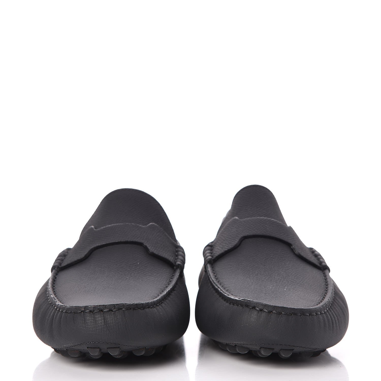 Hermes Mens Epsom Oscar Loafers 42 Black 2 of 18