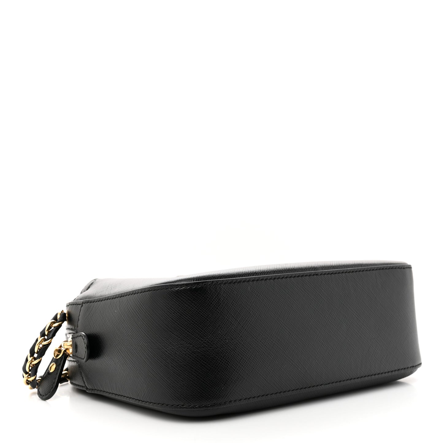 Hammered Calfskin Lydia Bow Camera Bag Black