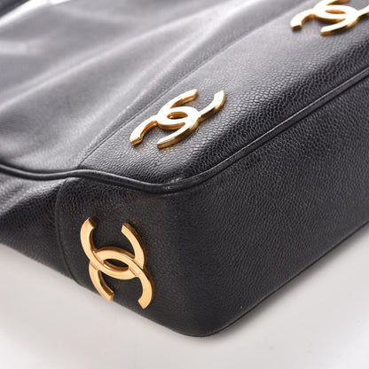 Chanel Caviar CC Shoulder Bag Black 14 of 18
