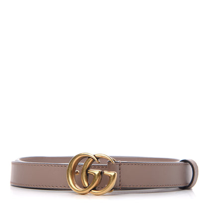 Gucci Calfskin Double G 20mm Belt 80 32 Porcelain Rose 1 of 4
