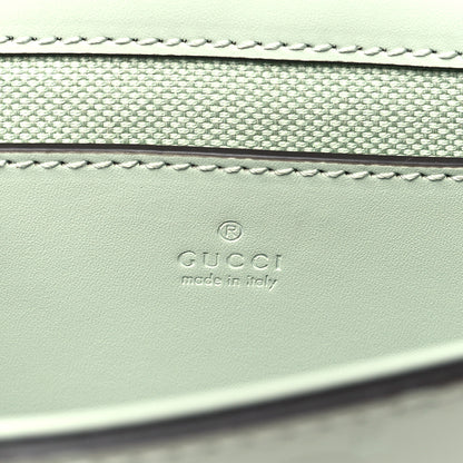 Gucci Calfskin GG Super Mini Shoulder Bag Pale Green 6 of 11