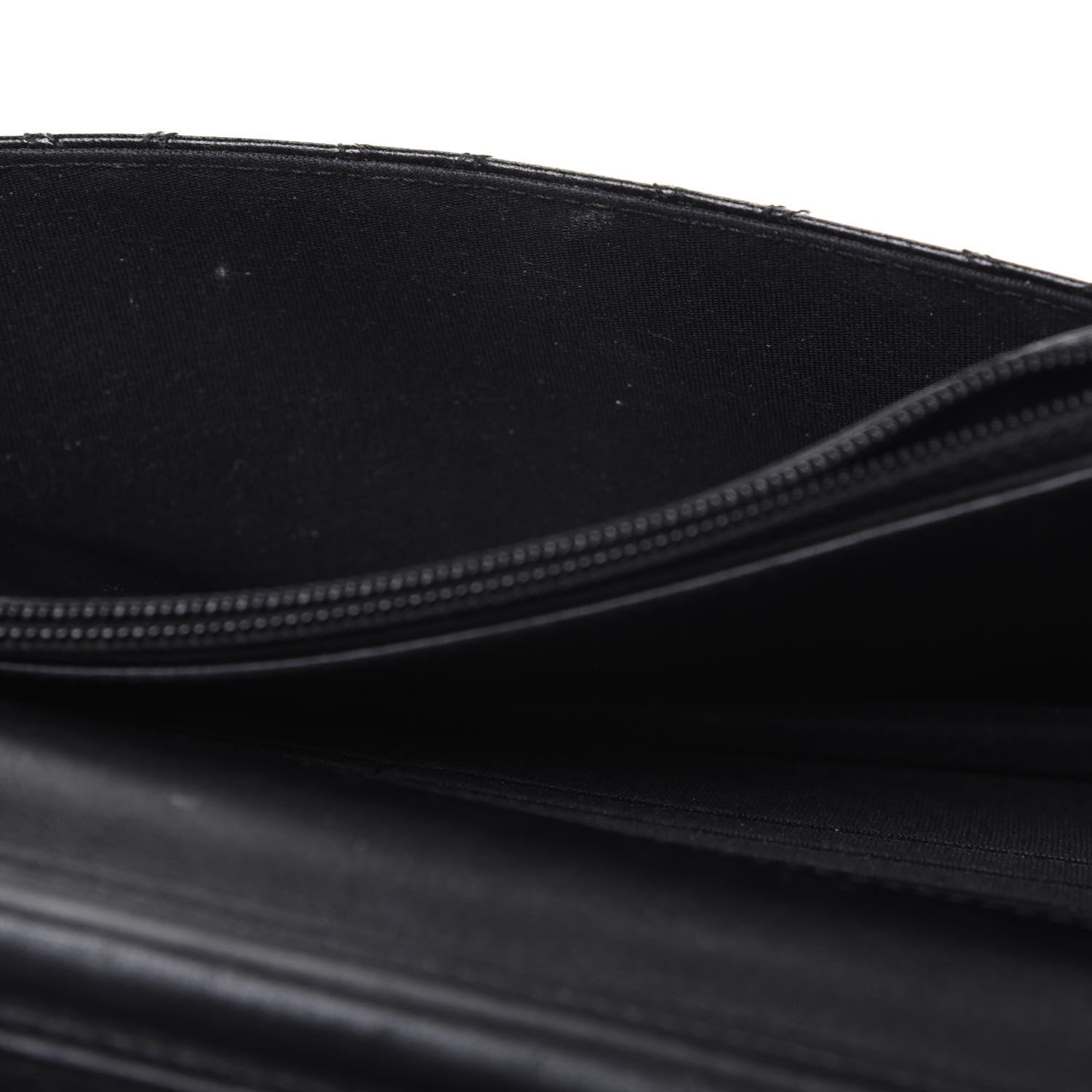 Chanel Lambskin Diamond Stitched Wallet On Chain WOC Black 12 of 24