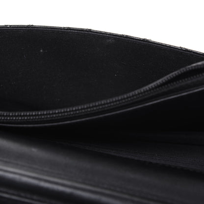 Chanel Lambskin Diamond Stitched Wallet On Chain WOC Black 12 of 24