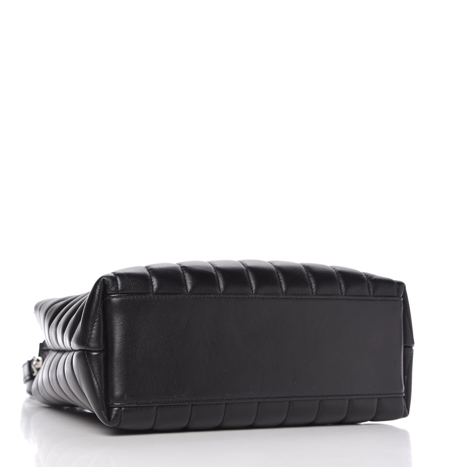 Saint Laurent Calfskin Y Quilted Monogram Small Loulou Shopper Black 4 of 10
