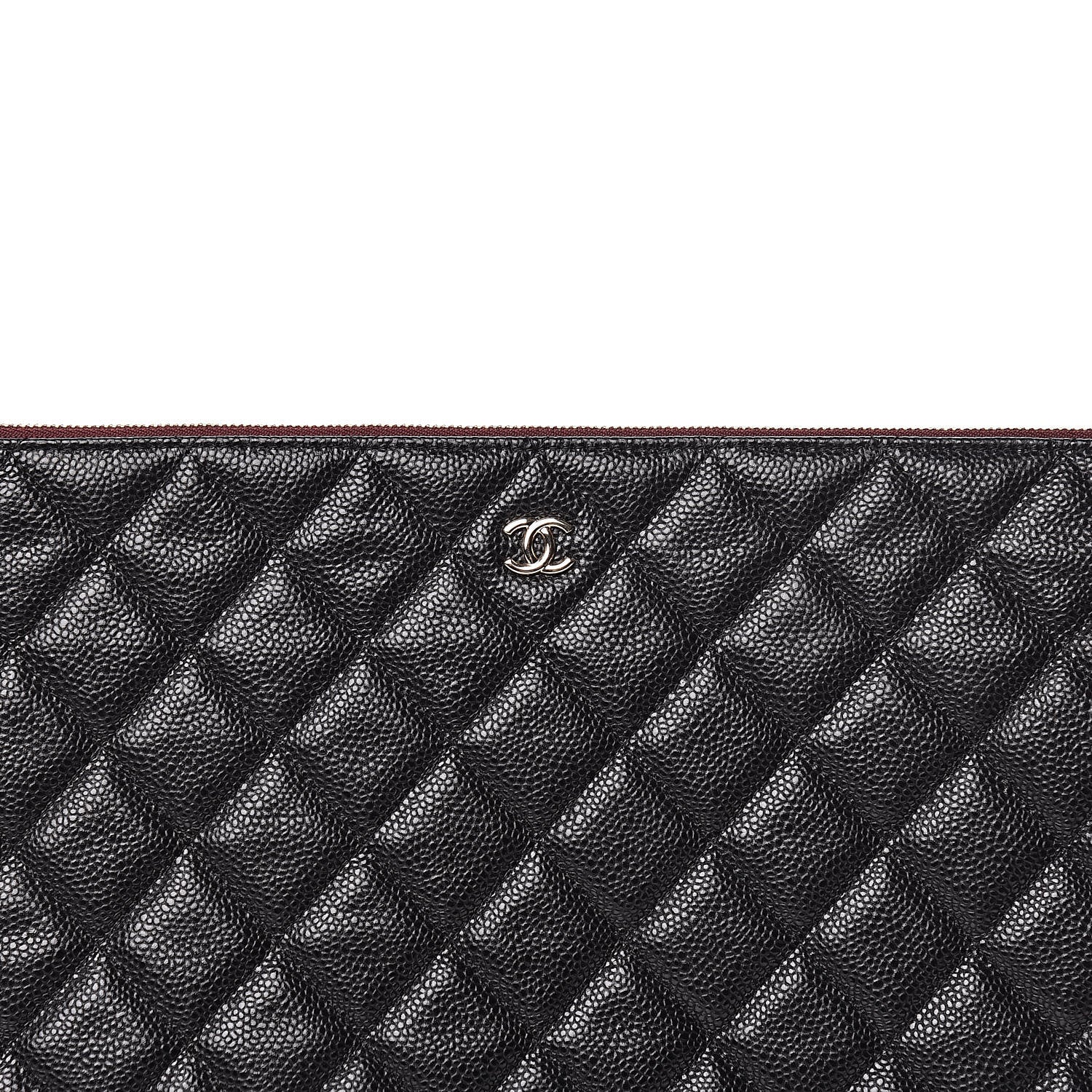 Chanel Caviar Quilted XL Cosmetic Case Black 10 of 11