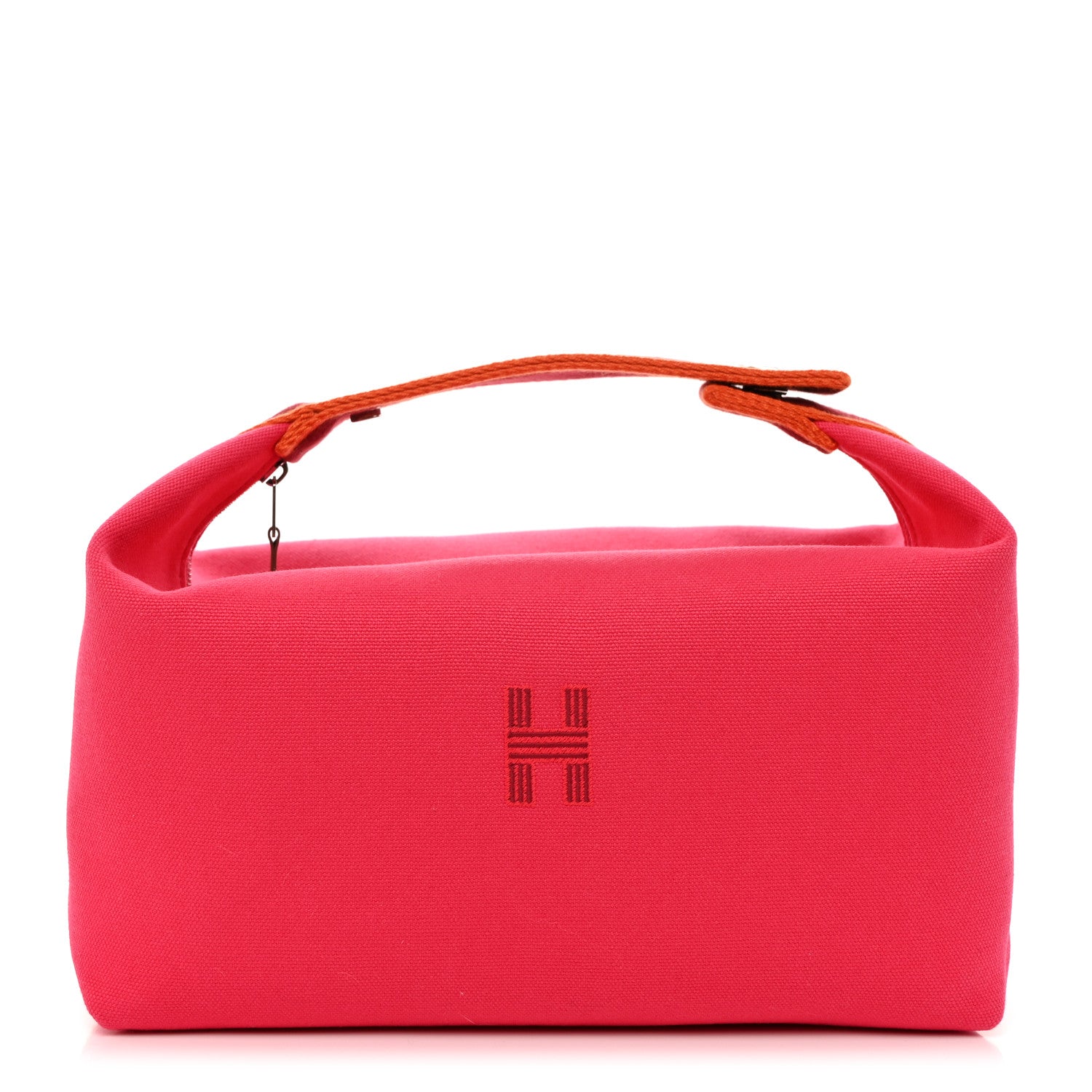 Hermes Canvas Large Bride-A-Brac Pouch Hibiscus 1 of 6