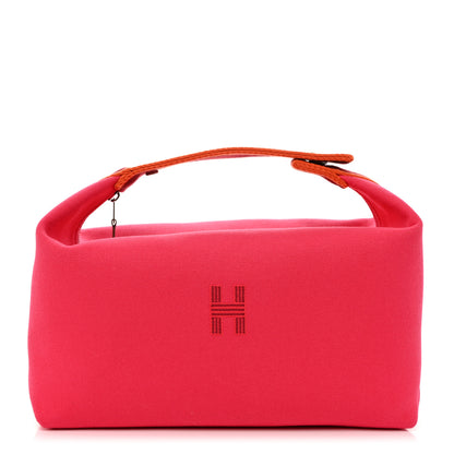 Hermes Canvas Large Bride-A-Brac Pouch Hibiscus 1 of 6