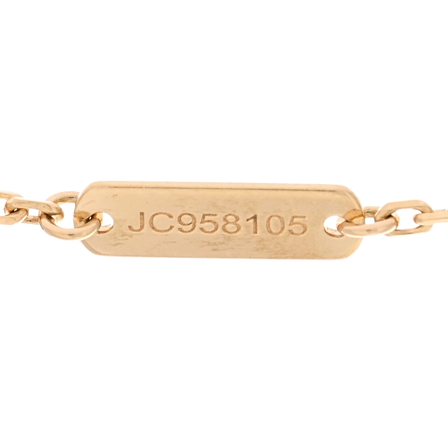 Van Cleef & Arpels 18K Yellow Gold Mother of Pearl Vintage Alhambra Pendant Necklace 4 of 6