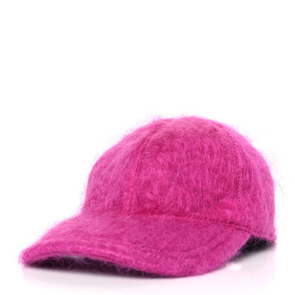 Gucci Mohair GG Lauren Baseball Hat M Fuxia 1 of 8