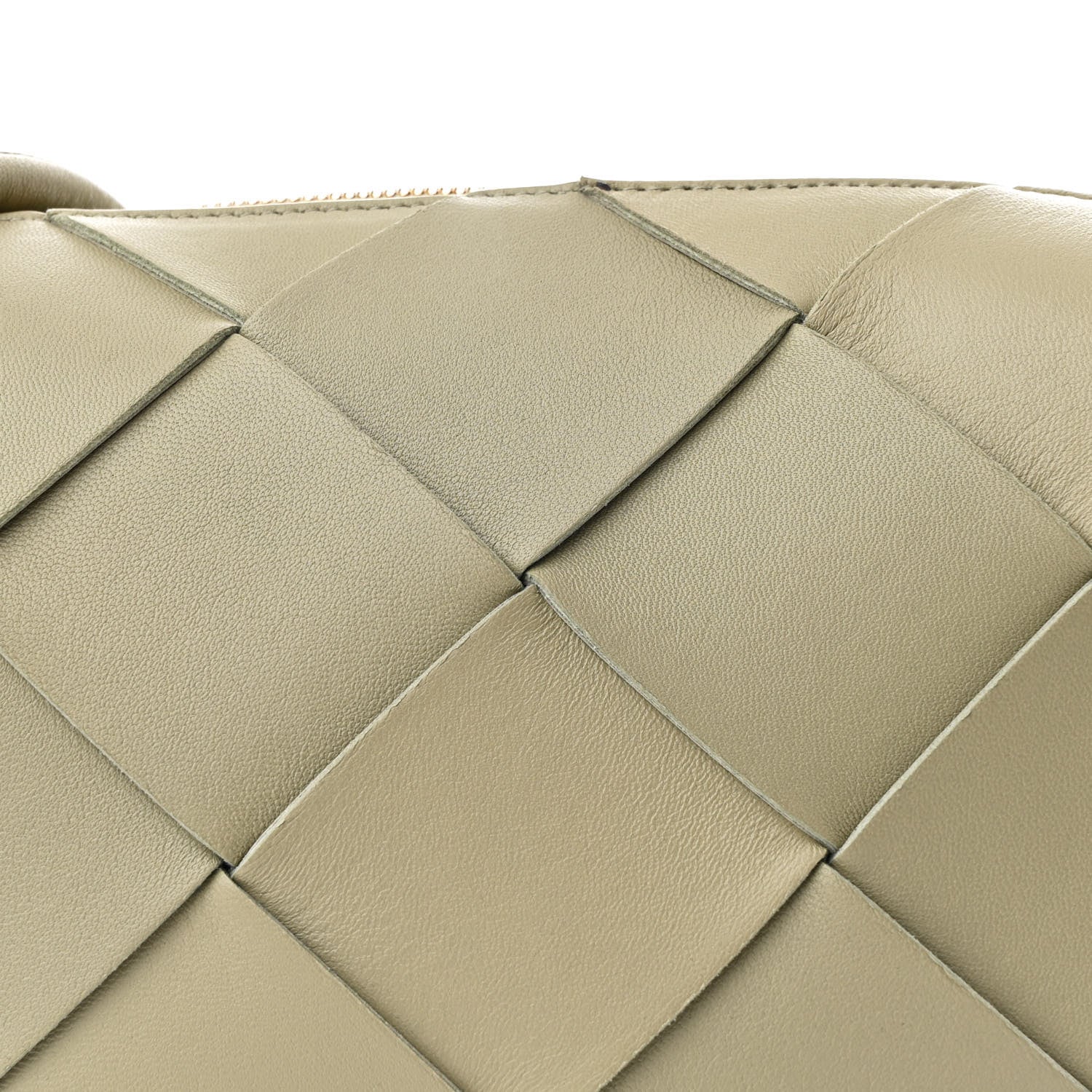 Bottega Veneta Lambskin Maxi Intrecciato Small Cassette Camera Bag Travertine 7 of 9