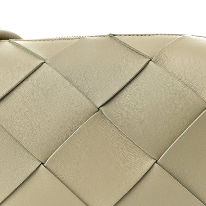 Bottega Veneta Lambskin Maxi Intrecciato Small Cassette Camera Bag Travertine 7 of 9