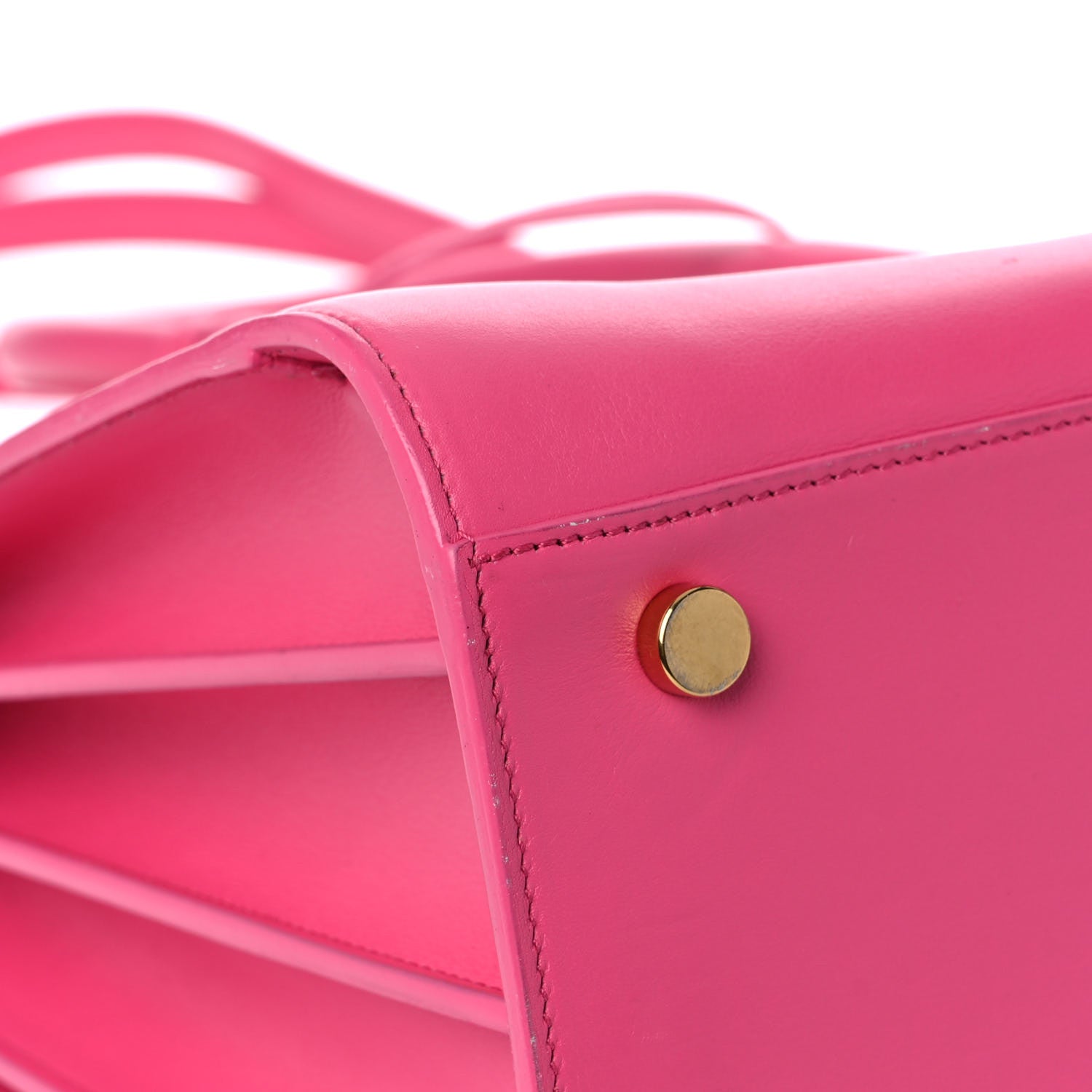 Saint Laurent Calfskin Small Sac De Jour Lipstick Fuchsia 8 of 22