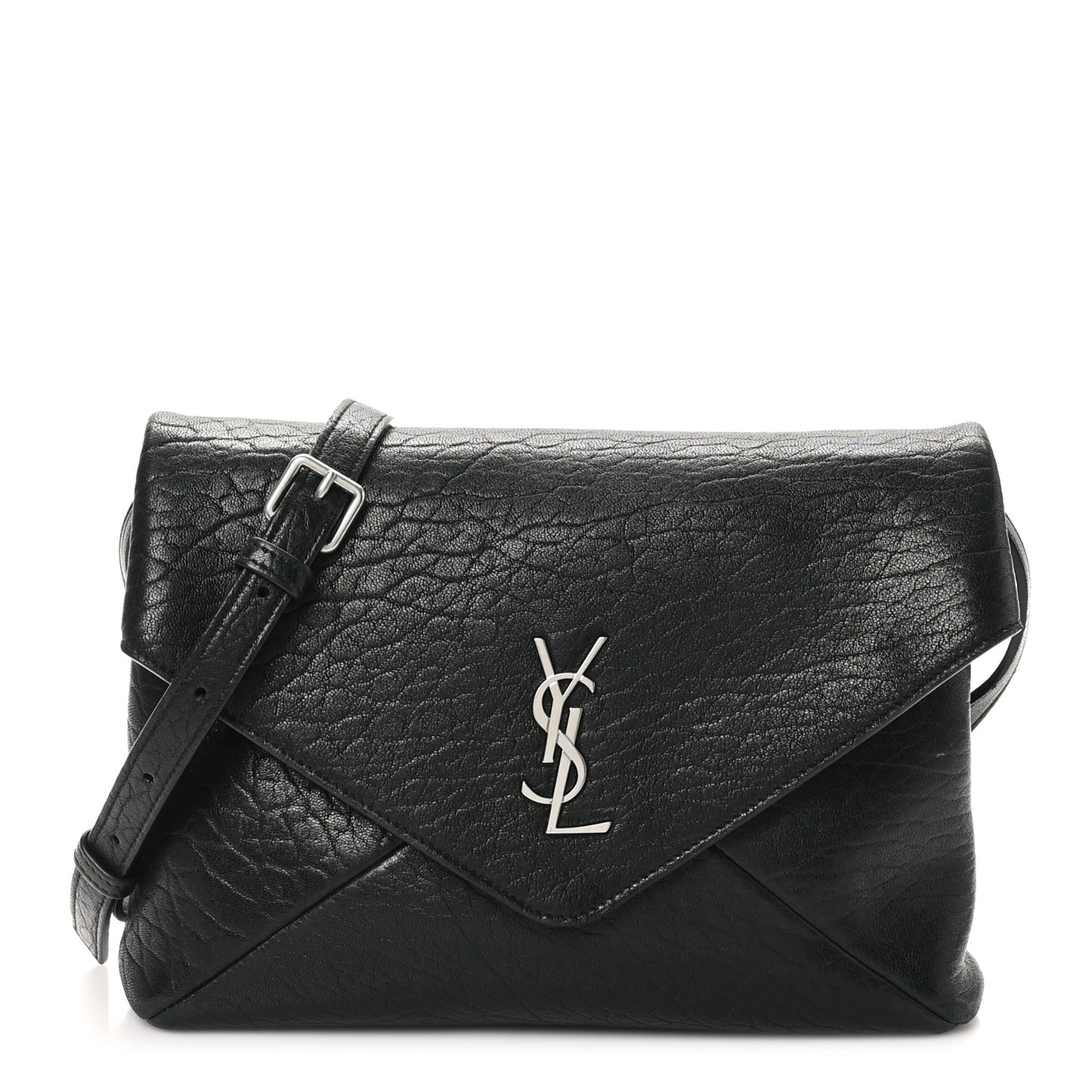 Lambskin Cassandre Envelope Messenger Black