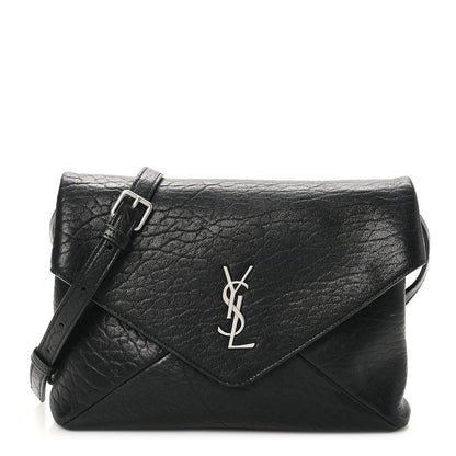 Saint Laurent Lambskin Cassandre Envelope Messenger Black 1 of 10