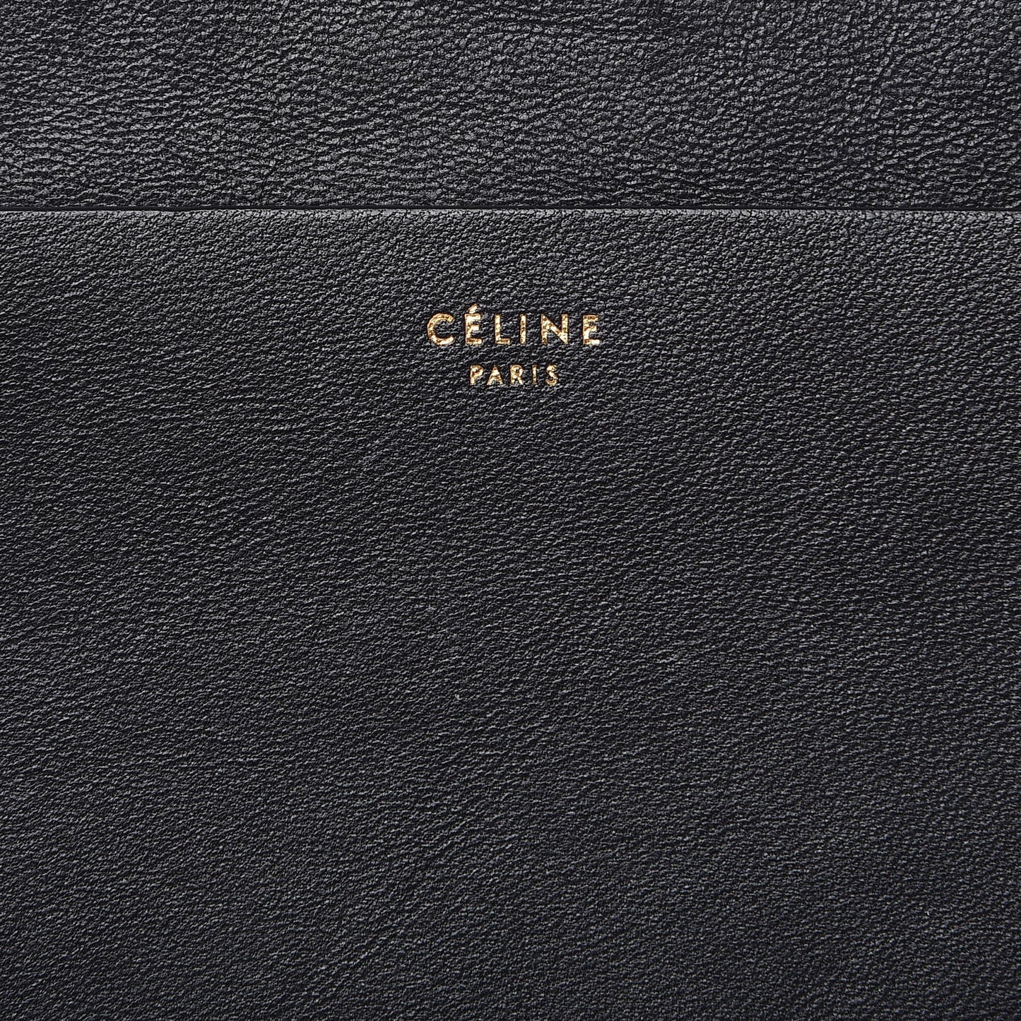 Smooth Lambskin iPad Folio Clutch Black
