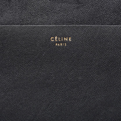 Celine Smooth Lambskin iPad Folio Clutch Black 6 of 15