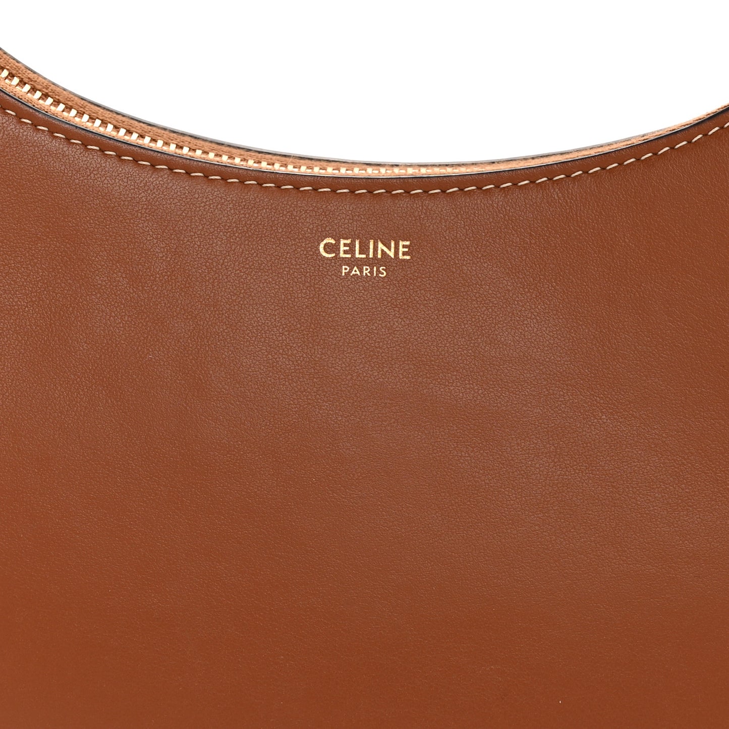 Smooth Calfskin Medium Strap Ava Shoulder Bag Tan