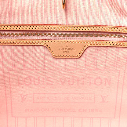 Louis Vuitton Damier Azur Neo Neverfull MM Rose Ballerine 6 of 9