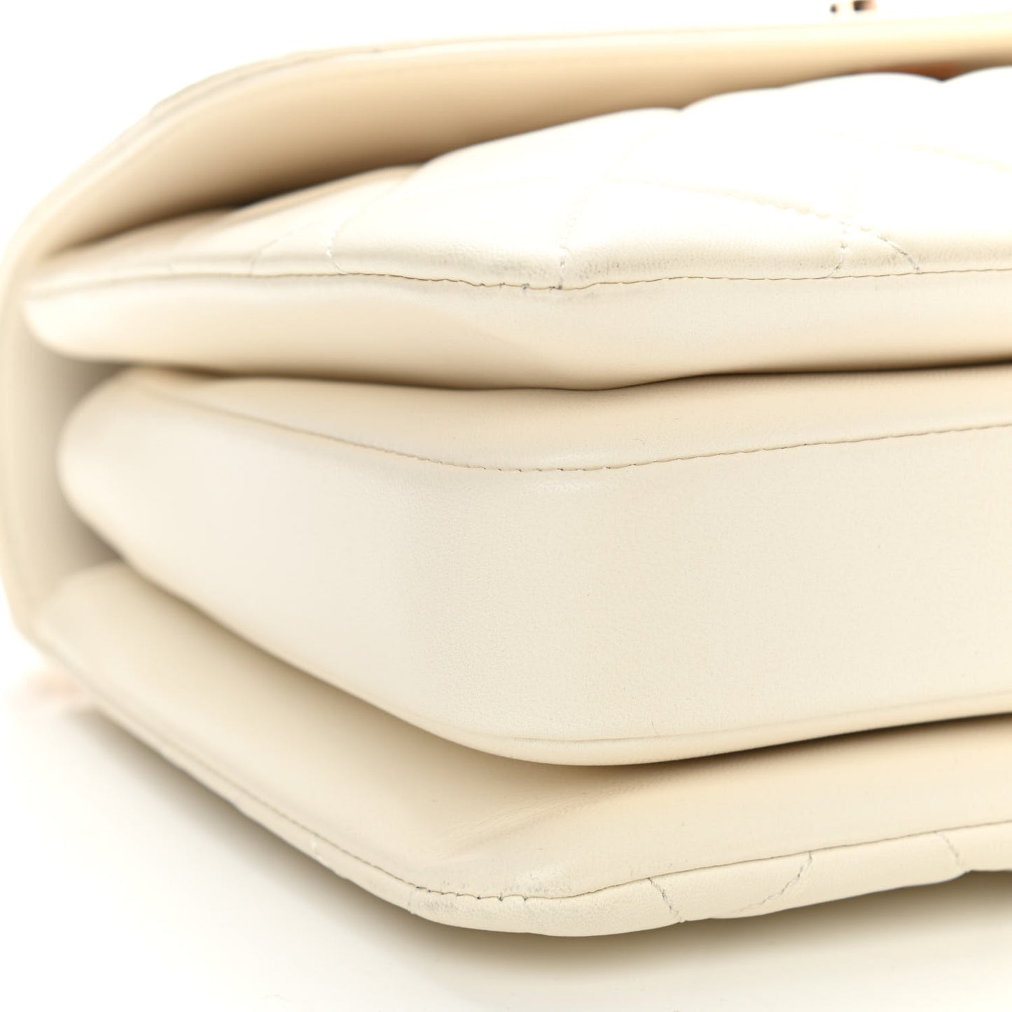 Lambskin Quilted Small Trendy CC Dual Handle Flap Bag White