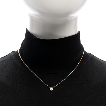 Cartier 18K Pink Gold Diamond D'Amour Heart Pendant Necklace 2 of 4