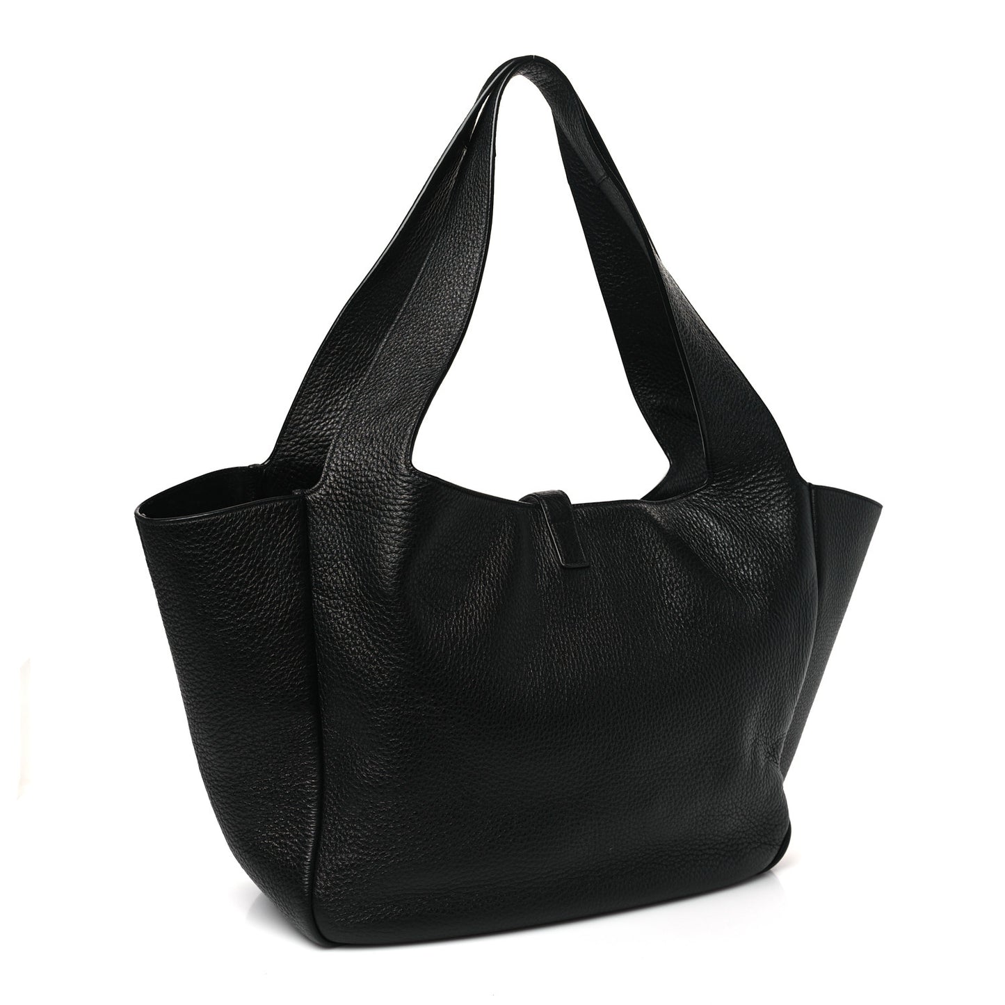 Grained Deerskin Bea Tote Black