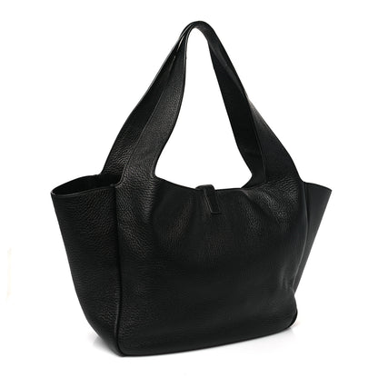 Saint Laurent Grained Deerskin Bea Tote Black 3 of 10