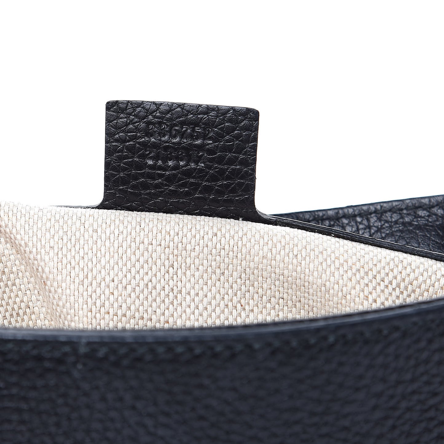 Pebbled Calfskin Medium Soho Flap Crossbody Black