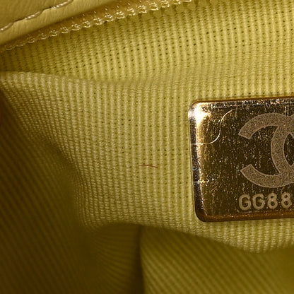 Chanel Shiny Caviar Preppy Coco Small Flap Light Yellow 6 of 10