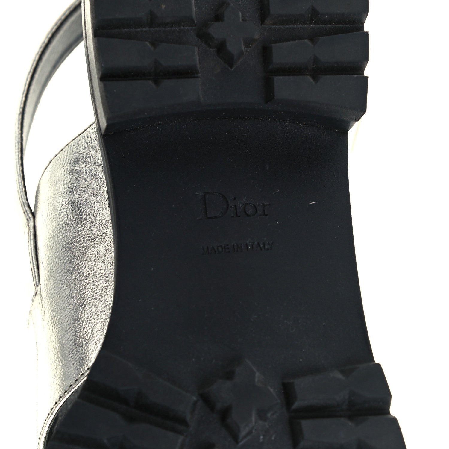 Christian Dior Crinkled Lambskin Crystal Dior Wanted Sandals 40 Argent 8 of 12