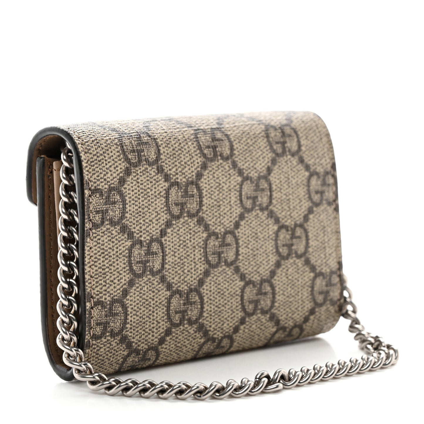GG Supreme Monogram Dionysus Coin Purse Taupe